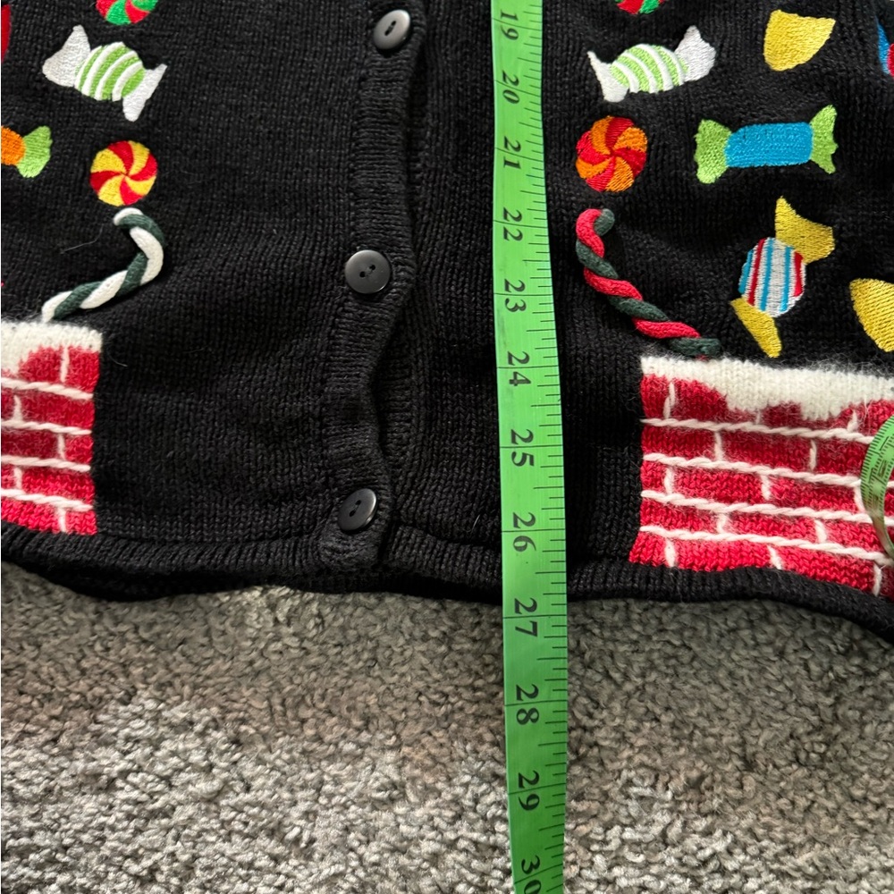 Women’s Vintage Christmas Candy Sweater XL - Picture 3 of 5